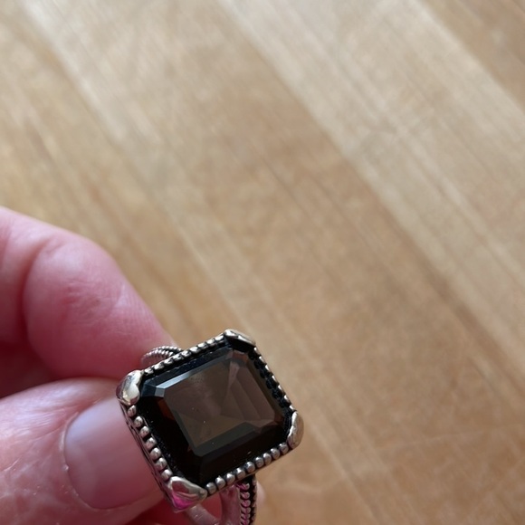 BEAUTIFUL Faceted Smoky Quartz Sterling Ring—Excl. - Picture 15 of 15